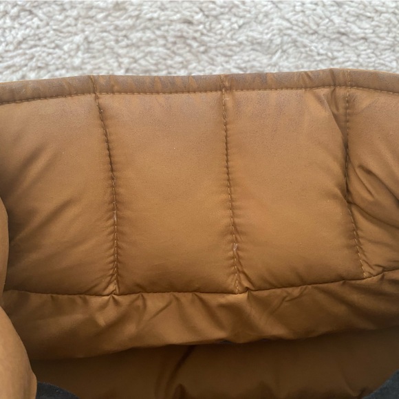 Men’s Patagonia Bivy Down Vest- Tan & Blue - Picture 10 of 10